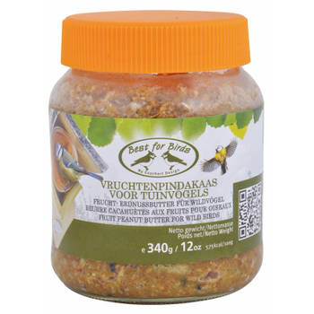 Best for Birds Vogelvoer - vruchtenpindakaas - 340 gram - vogel pindakaas - Vogelvoer