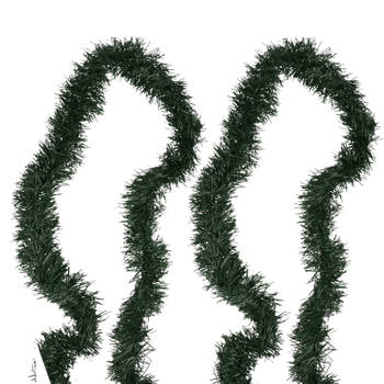 Groene gras slinger 5 meter - Feestslingers