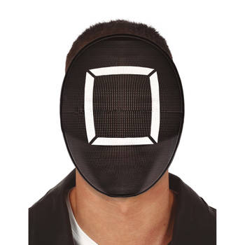 Verkleed masker game vierkant bekend van tv serie - Verkleedmaskers