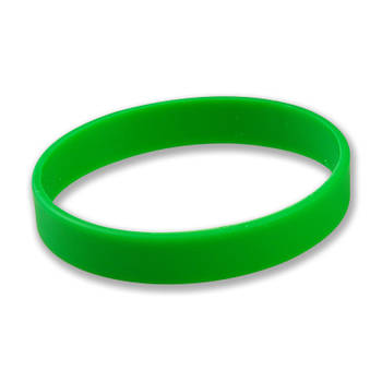 Siliconen armband groen - Verkleedarmdecoratie