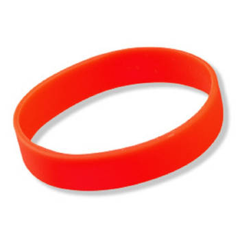 Siliconen armband rood - Verkleedarmdecoratie