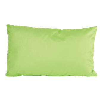 Buiten/woonkamer/slaapkamer kussens in het groen 30 x 50 cm - Sierkussens