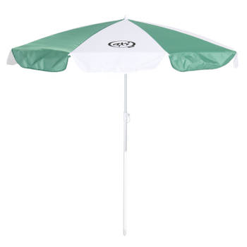 Blokker AXI Parasol ?125 cm voor kinderen in groen & wit Compatibel met AXI picknicktafels watertafels & zandbakken aanbieding