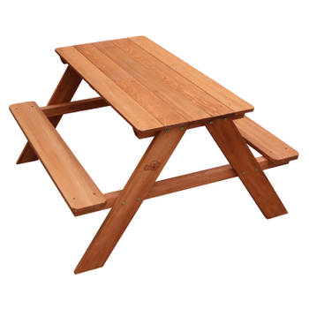 AXI Dave Picknicktafel voor kinderen in bruin Picknick tafel van hout