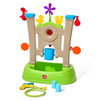 Step2 Waterpark Arcade Waterspeelgoed / Waterrad Watertafel / Waterspuit voor kinderen met 7 accessoires