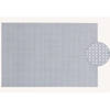 1x Rechthoekige placemats grijs/lila paars kunststof 45 x 30 cm - Placemats