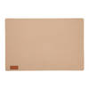 Rechthoekige placemat met ronde hoeken polyester beige 30 x 45 cm - Placemats