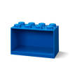 LEGO - Wandschap 8 Brick, Blauw - Polypropyleen - LEGO