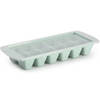 IJsblokjes/ijsklontjes maken kunststof bakje met afsluitdeksel mintgroen 28 x 11 cm - IJsblokjesvormen