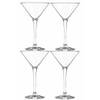 8x stuks cocktails/martini glazen transparant van 250 ml - Cocktailglazen