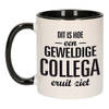 Geweldige collega eruit ziet mok / beker zwart wit 300 ml - Cadeau mokken - feest mokken