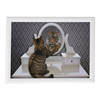 Schootkussen/laptray grappige kat en tijger print 43 x 33 cm - Dienbladen