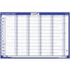 Jaarplanner 2025 - Horizontaal Gelamineerd 90 X 60 cm