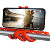 Celly telefoonhouder Flexible Squiddy 8,5 cm siliconen rood