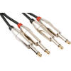 HQ-Power audiokabel mono jack 6,35 mm mannelijk 5 meter zwart