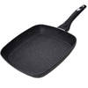 Zwarte grillpan koekenpan voor alle hittebronnen 26 cm - Grilpannen