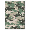 Camouflage/legerprint luxe wiskunde schrift/notitieboek groen ruitjes 10 mm A4 formaat - Notitieboek