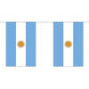 3x Polyester vlaggenlijn van Argentinie 3 meter - Vlaggenlijnen