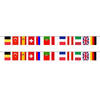 3x stuks europese landen vlaggetjes slinger/vlaggenlijn van 5 meter - Vlaggenlijnen