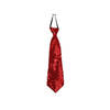 Rode pailletten stropdas 32 cm - Verkleedstropdassen