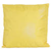 1x Bank/sier kussens voor binnen en buiten in de kleur geel 45 x 45 cm - Sierkussens