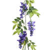 Blauwe regen/wisteria kunsttak kunstplanten slinger 150 cm - Kunstplanten