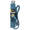 Q-Link Stekkerdoos - 3 voudig met 2x USB ingang - 1,5 meter - blauw