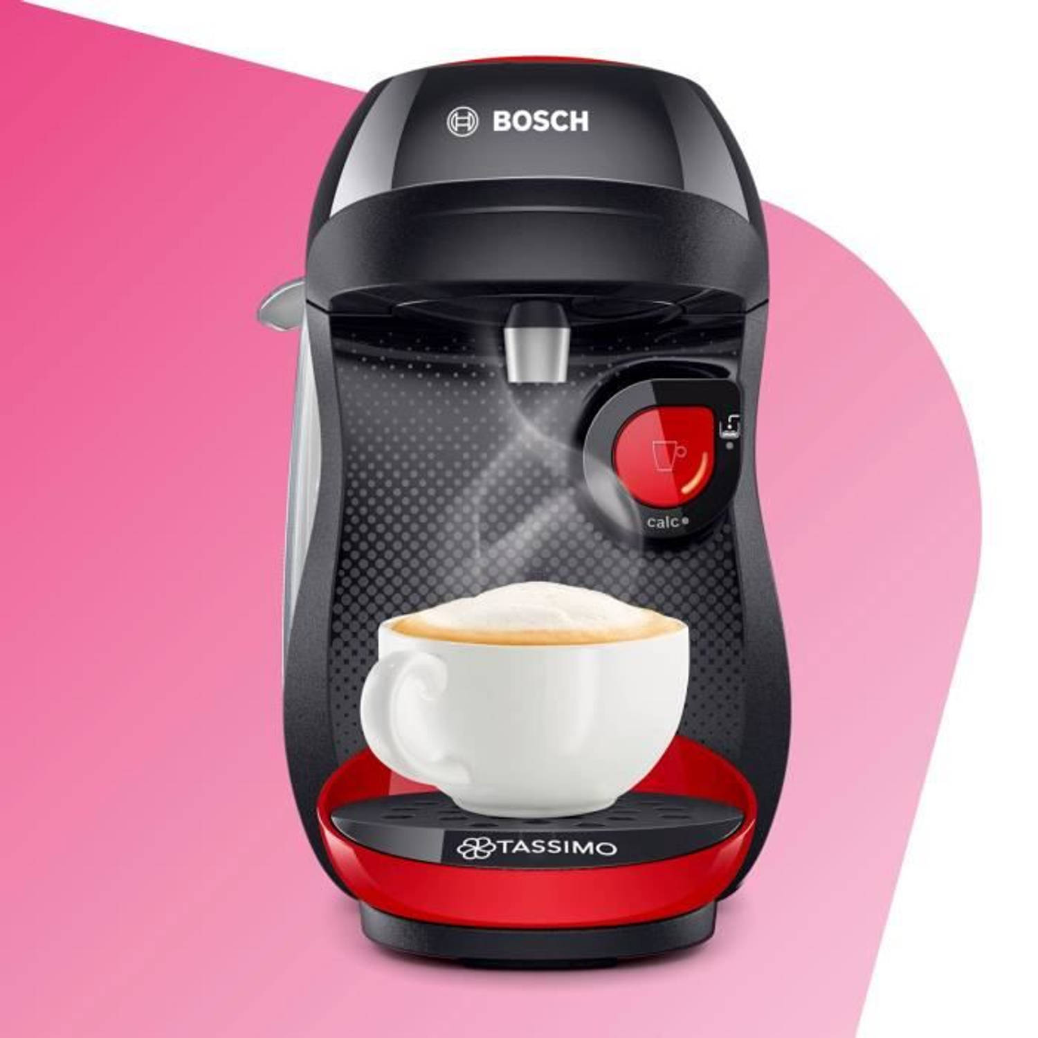 Inefficiënt wanhoop Toevoeging Bosch - Tassimo - T10 Happy - Rood en antraciet koffiemachine voor meerdere  dranken | Blokker