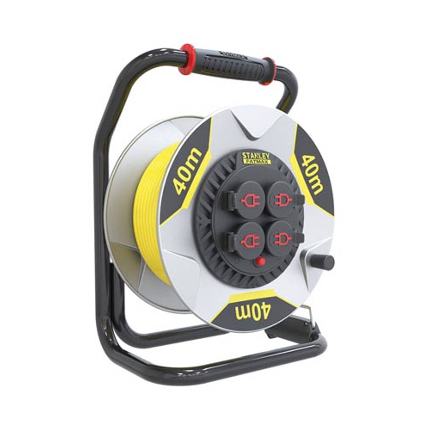Stanley Fatmax Professional Neoprene Cable Reel With Anti-twist System 40 M 3g2.5 4 Sockets