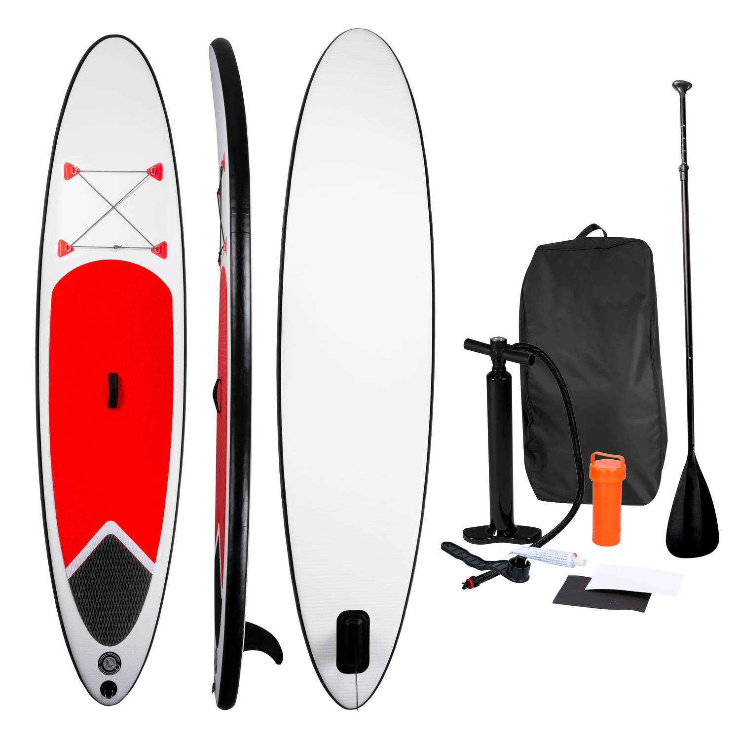Frustratie Moedig aan compromis SUP Board - Opblaasbaar Paddle Board - Complete Set - 305 x 71 CM - Max.  100KG - Rood/Wit | Blokker