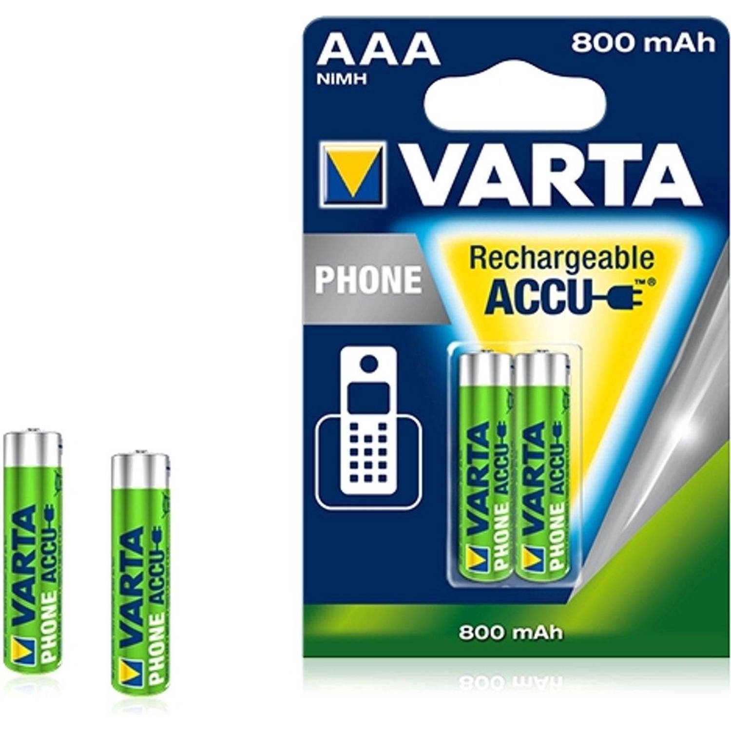 Narabar tekort Aja Varta AAA Oplaadbare Batterijen - 800mAh - 2 stuks | Blokker
