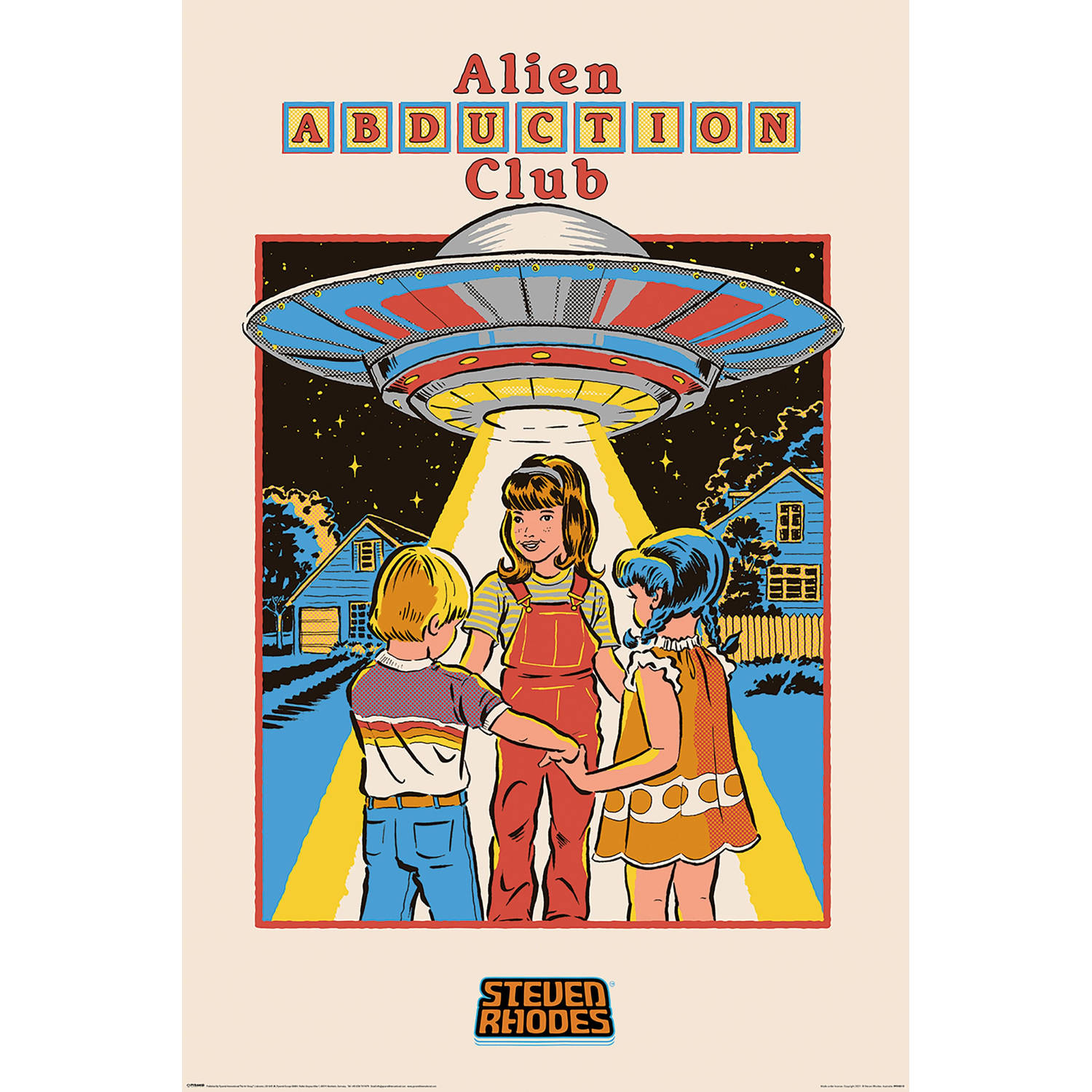 Pyramid Steven Rhodes Alien Abduction Club Poster 61x91,5cm