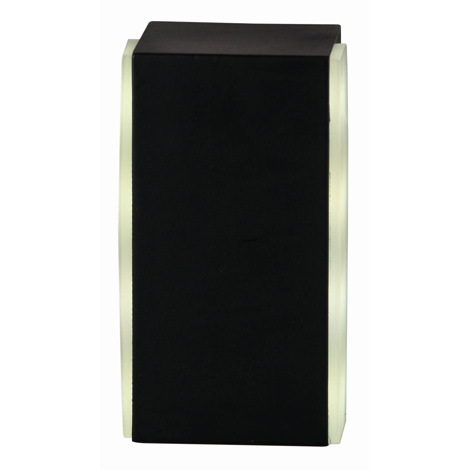 Luxform Zwarte wandspot Cube op accu 23069