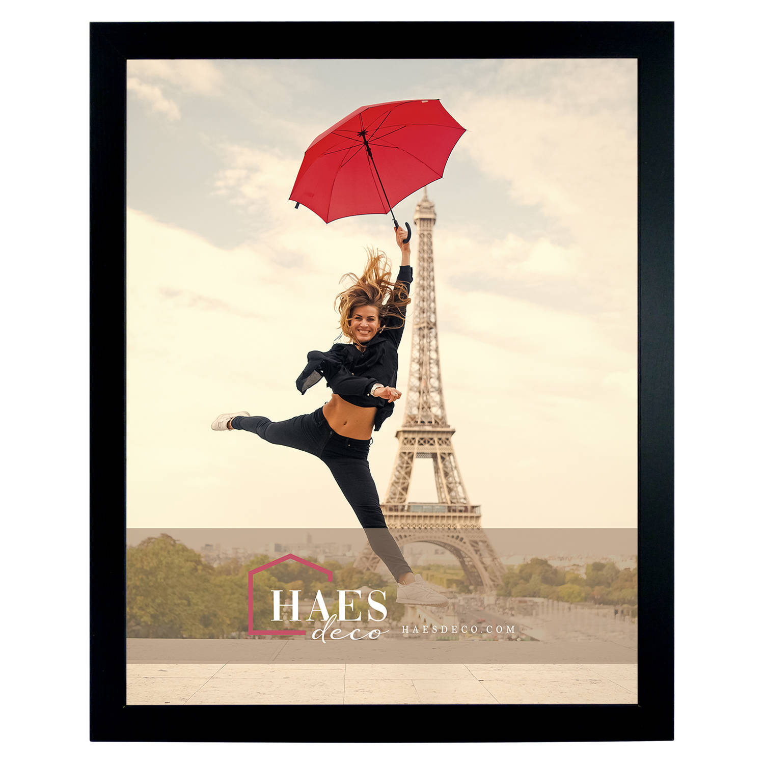 Haes Deco Houten Fotolijst Paris Zwart 40x50 Sp001401