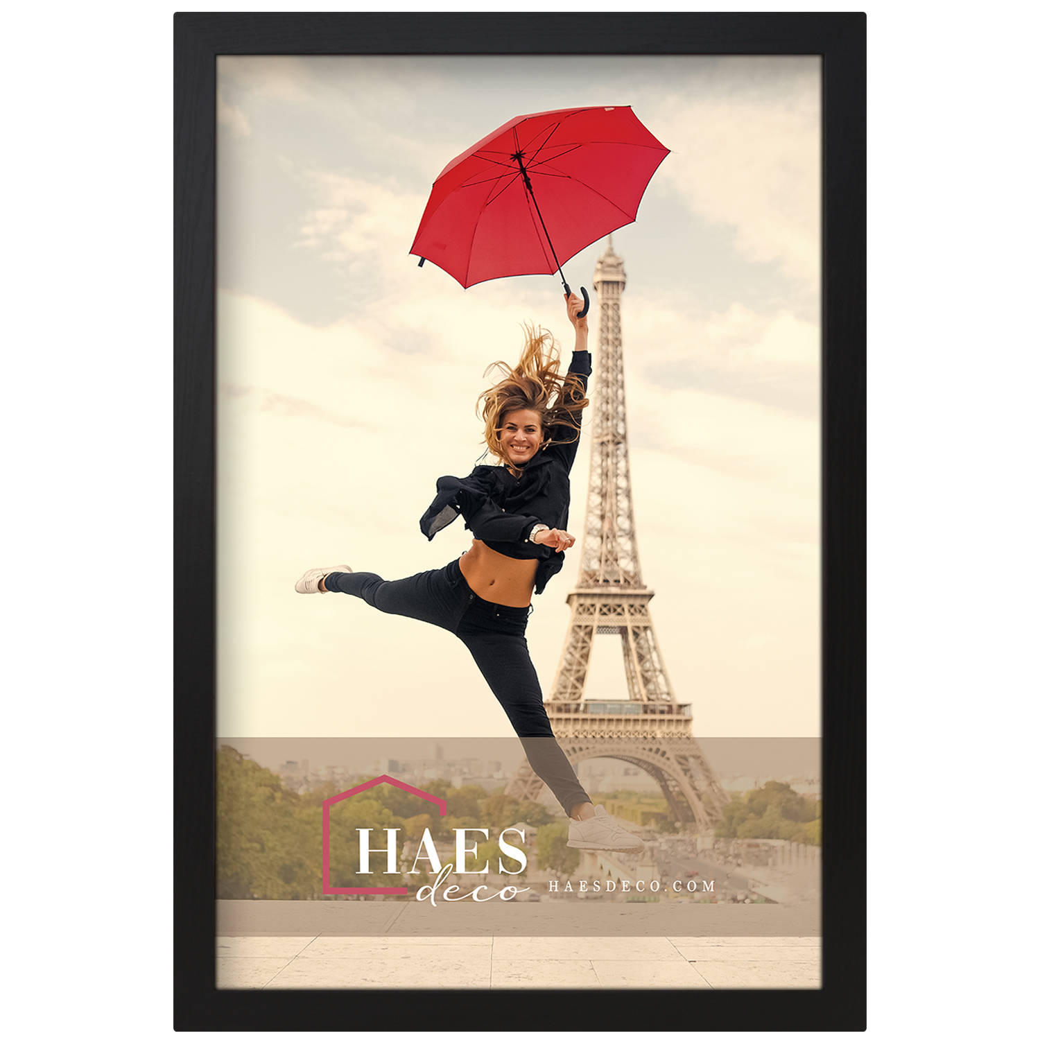 Haes Deco Houten Fotolijst Paris Zwart 40x60 Sp001411