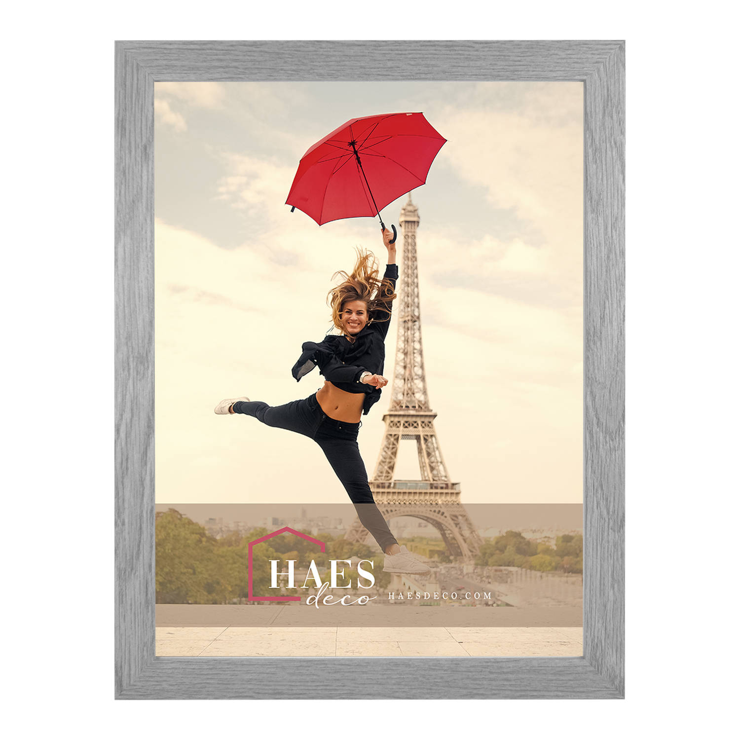 Haes Deco Houten Fotolijst Paris Vintage Grijs 30x40 -Sp001302