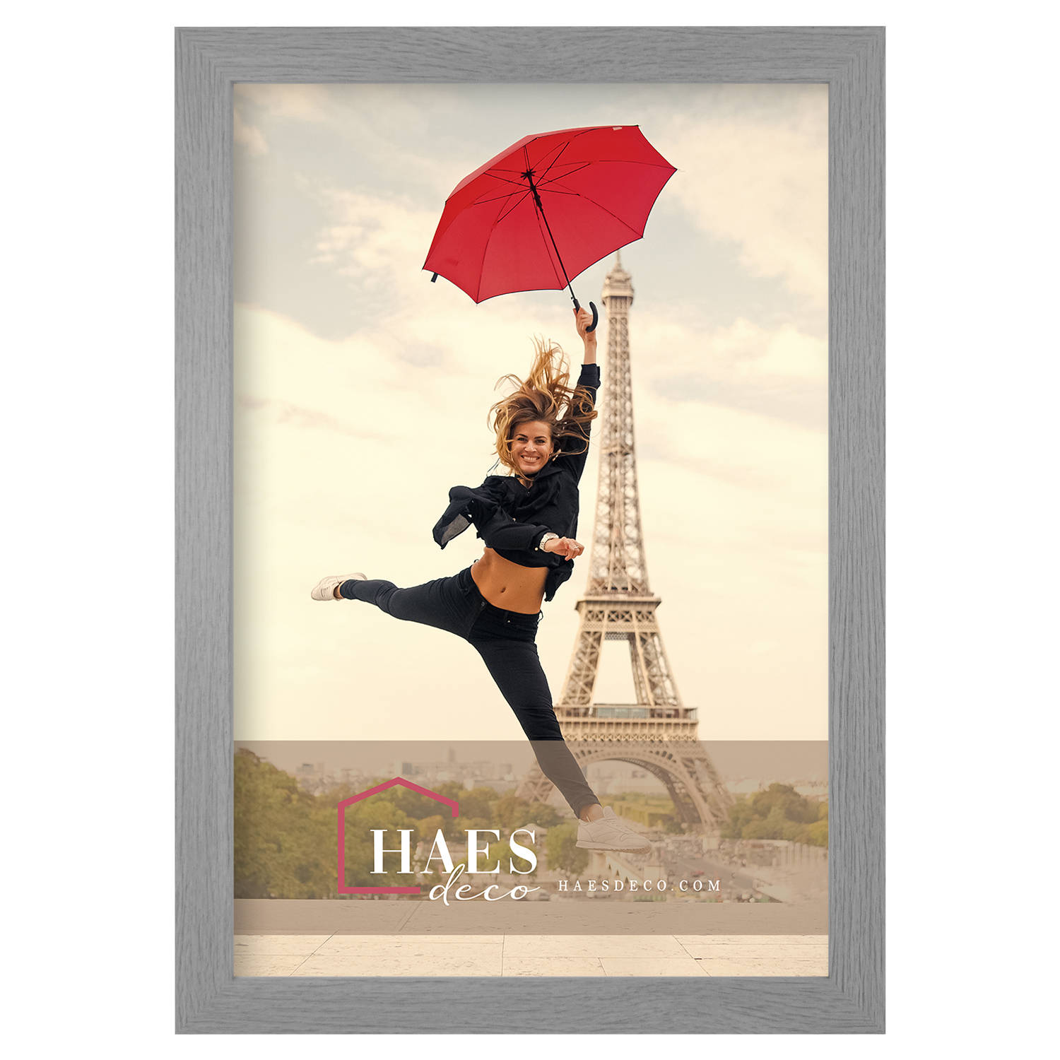 Haes Deco Houten Fotolijst Paris Vintage Grijs 30x45 -Sp001312