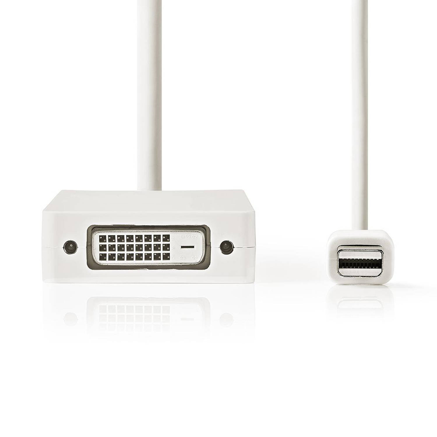 Mini DisplayPort-Adapterkabel, Multiport | Mini-DisplayPort Male VGA Female + DVI-D 24+1-Pins Fema