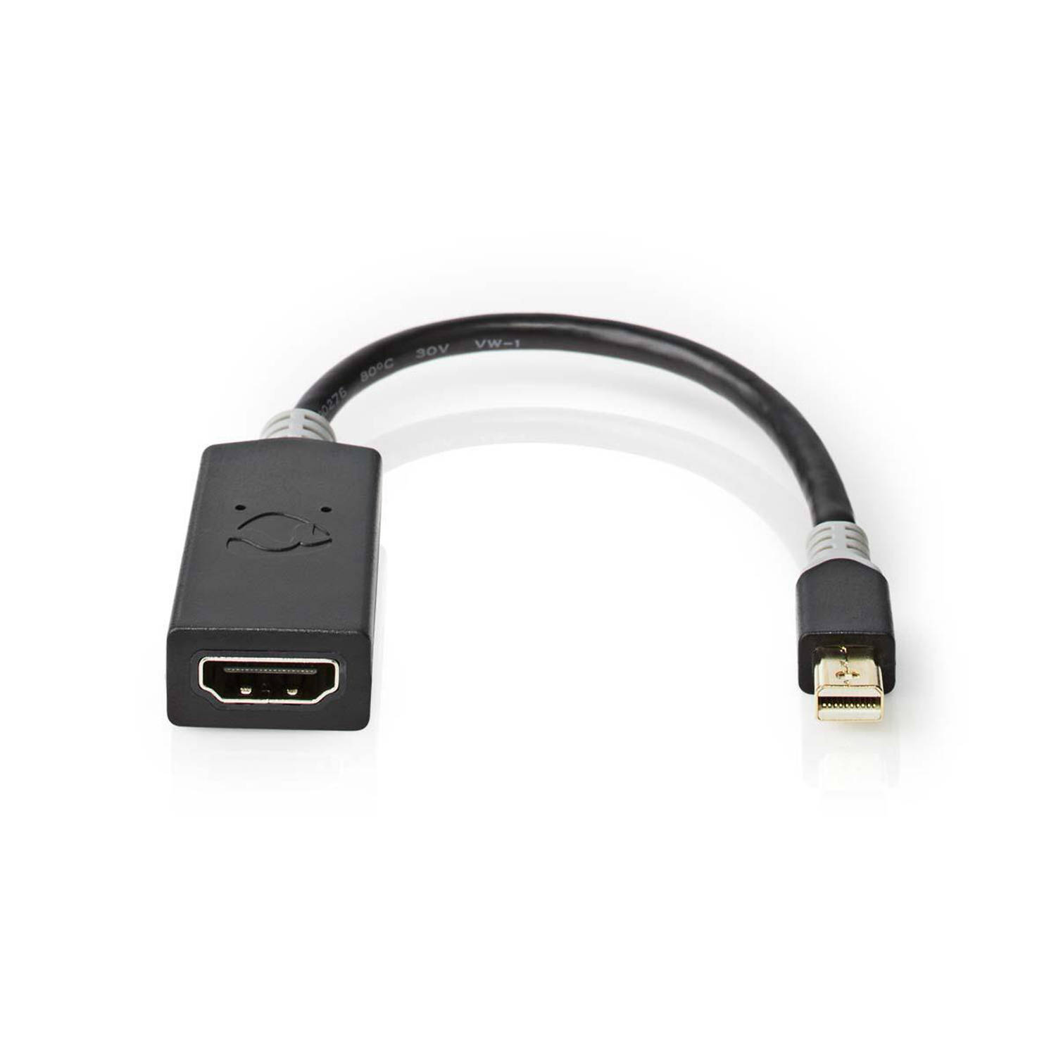 Mini-DisplayPort HDMI©-Kabel | Mini-DisplayPort Male HDMI©-Uitgang | 0,2 m | Antraciet