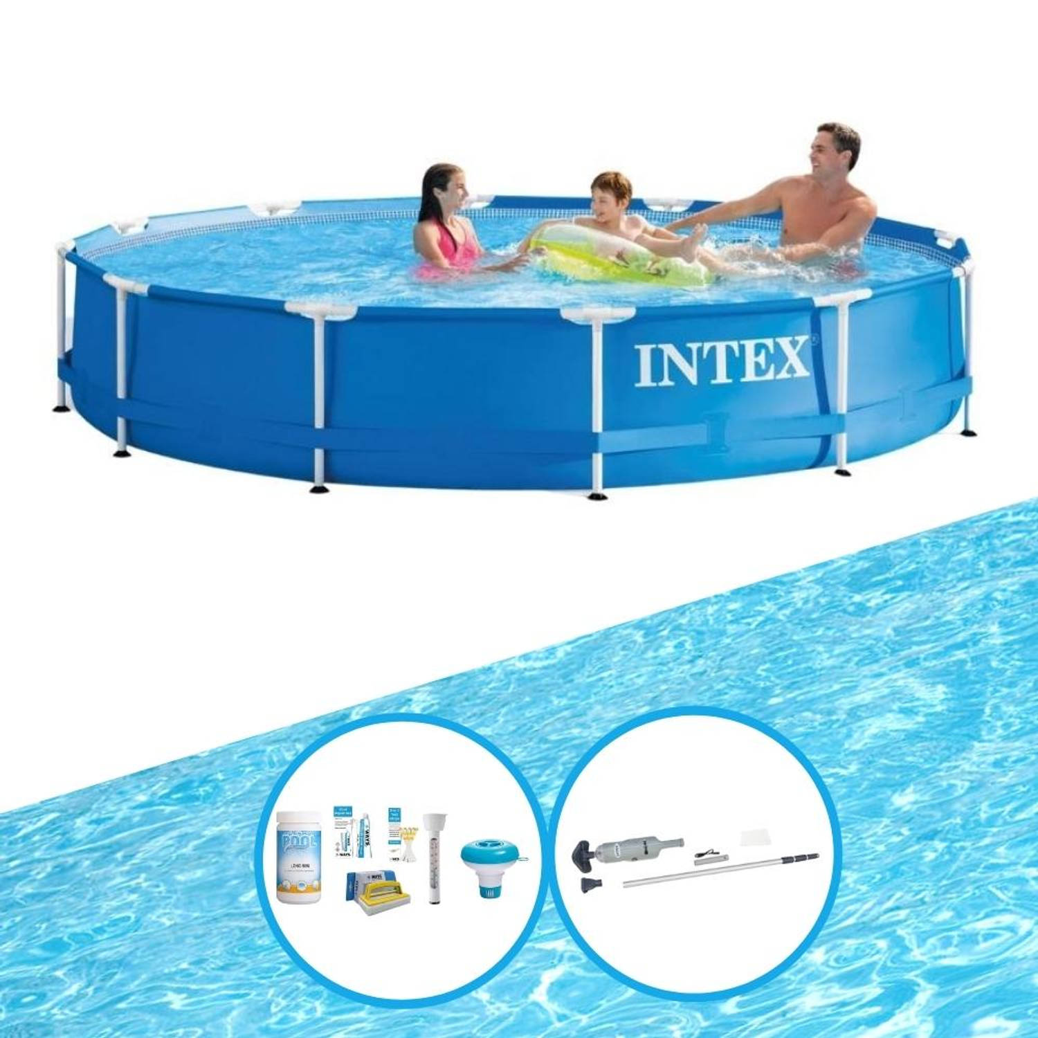 Intex Zwembad Metal Frame 366x76 cm - Zwembadset