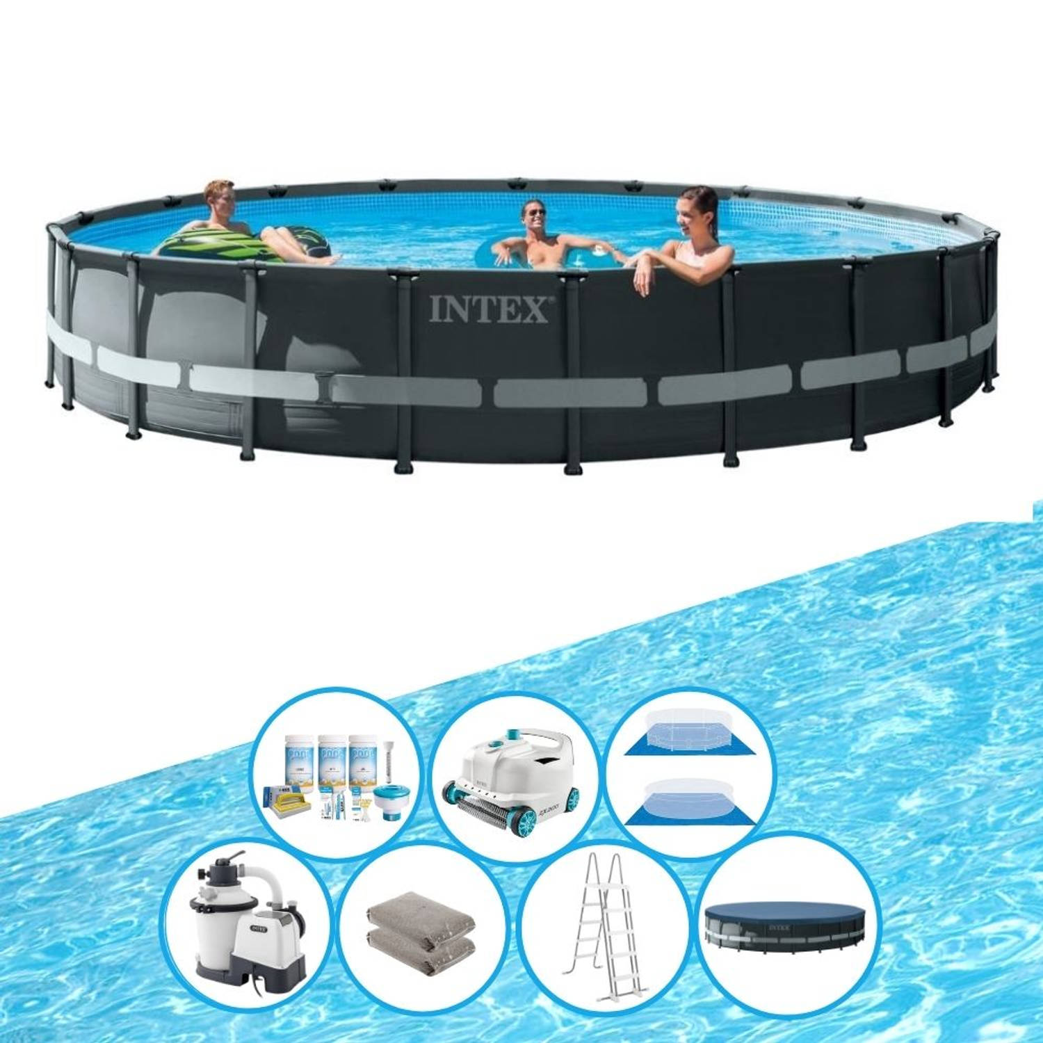 Intex Zwembad Ultra XTR Frame - Met accessoires - 610x122 cm