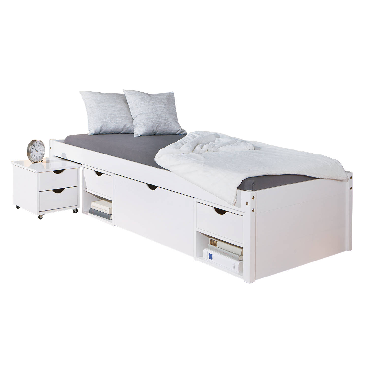 Timm Bed 90x200 Cm Wit.