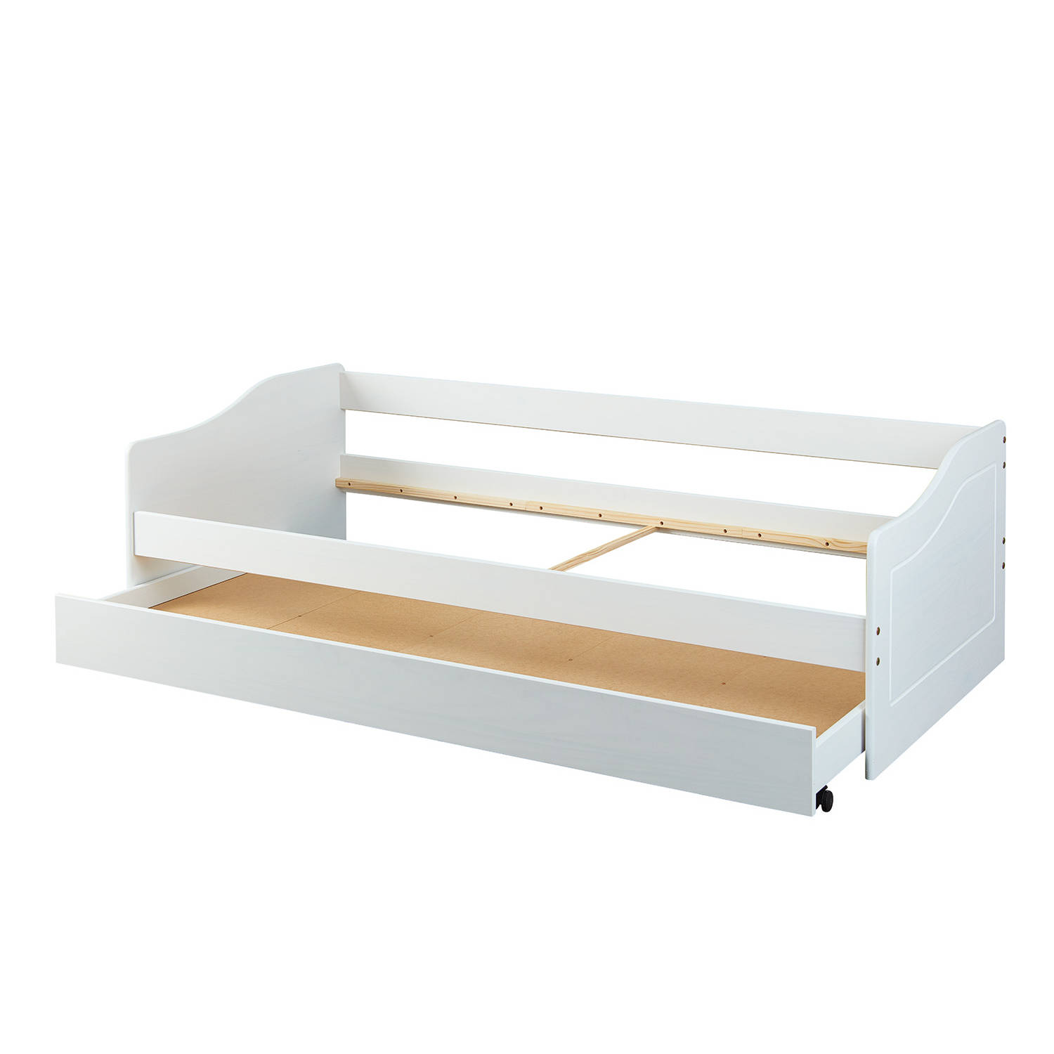 mat plotseling Tijdreeksen Malsu bed 90x200 cm met 1 uitschuifbed wit. | Blokker