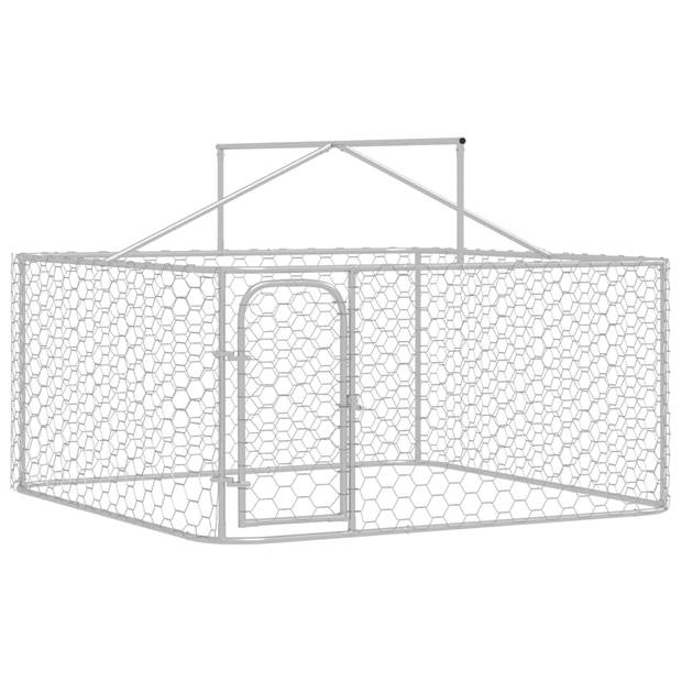 vidaXL Hondenkennel voor buiten met dak 200x200x150 cm