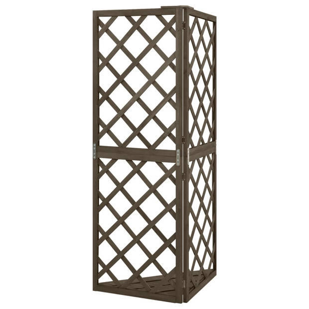 vidaXL Latwerk hoekmodel 50x50x145 cm massief vurenhout