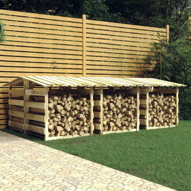 vidaXL Pergola's met dak 6 st 100x90x100 cm geïmpregneerd grenenhout