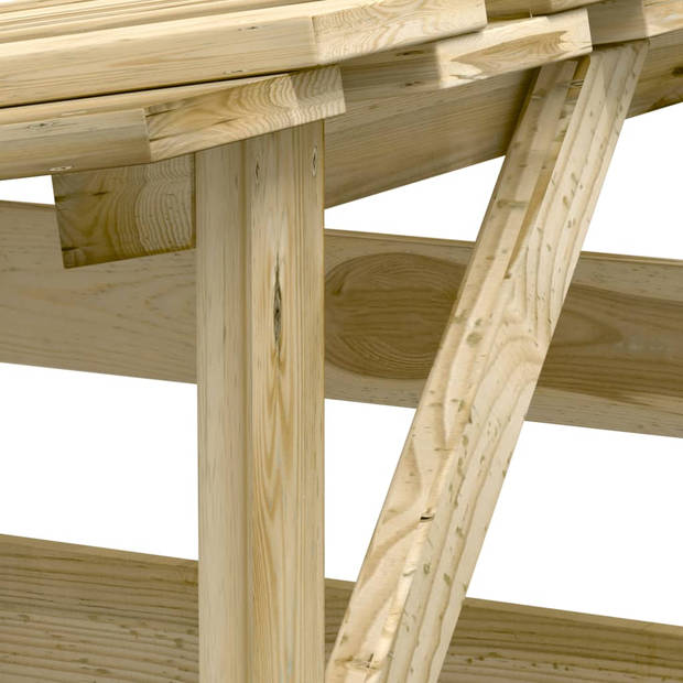 vidaXL Pergola's met dak 2 st 100x90x200 cm geïmpregneerd grenenhout