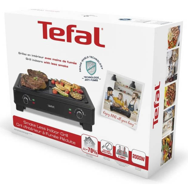 Tefal tg900812 barbecue met rook binnen - 2000w