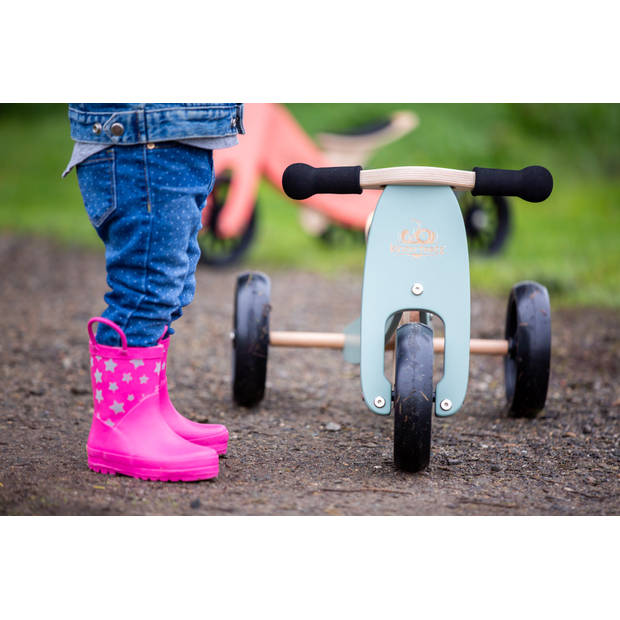 Kinderfeets 2-in-1 houten loopfiets & driewieler vanaf 1 jaar Tiny Tot - Sage