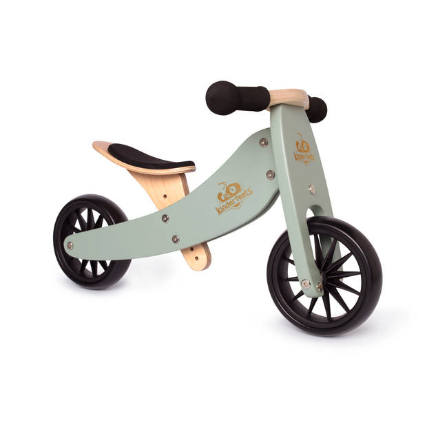 Kinderfeets 2-in-1 houten loopfiets & driewieler vanaf 1 jaar Tiny Tot - Sage